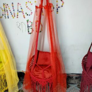 লাল কালার ১৮ ইঞ্চি দোলনা মশারি সহ